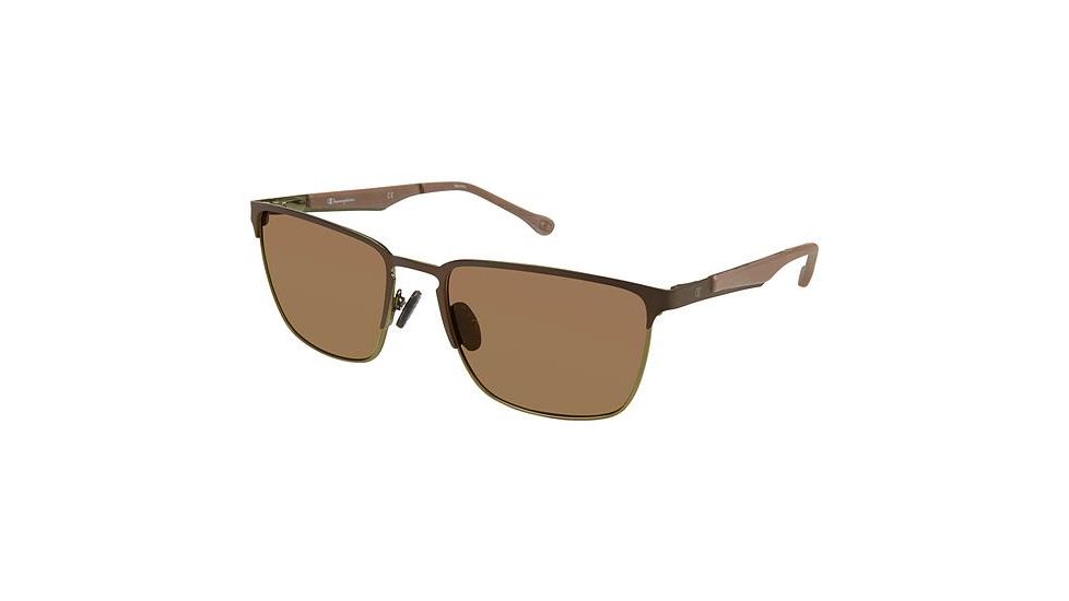 Champion Eyes 6040 Single Vision Prescription Sunglasses CU604003 - Frame Color Brown Green
