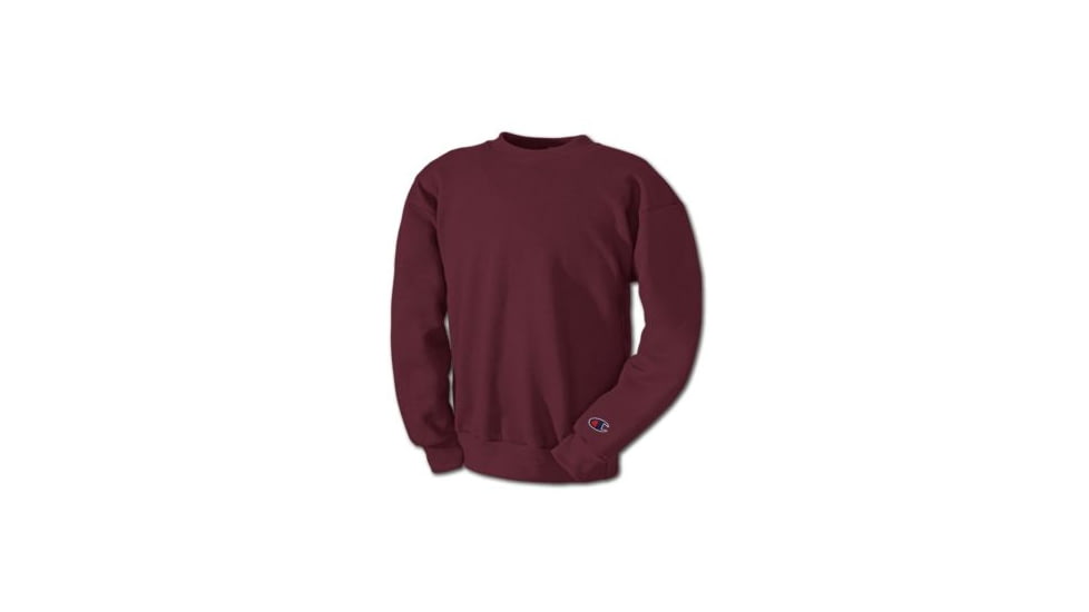 Champion Mens Powerblend Eco Fleece Crew Sweatshirt, Maroon, Small S600 S MR
