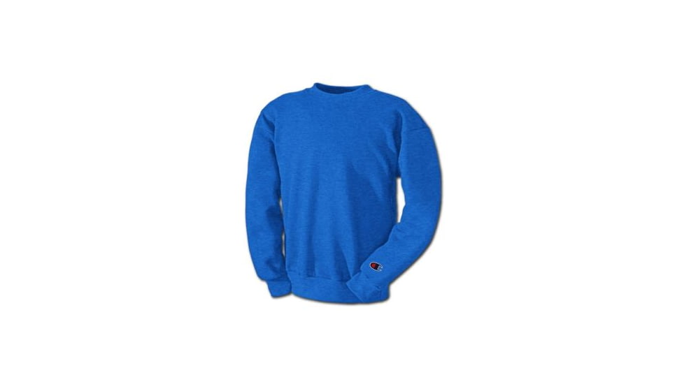 Champion Mens Powerblend Eco Fleece Crew Sweatshirt, Royal Blue Heather, Small S600 S RH