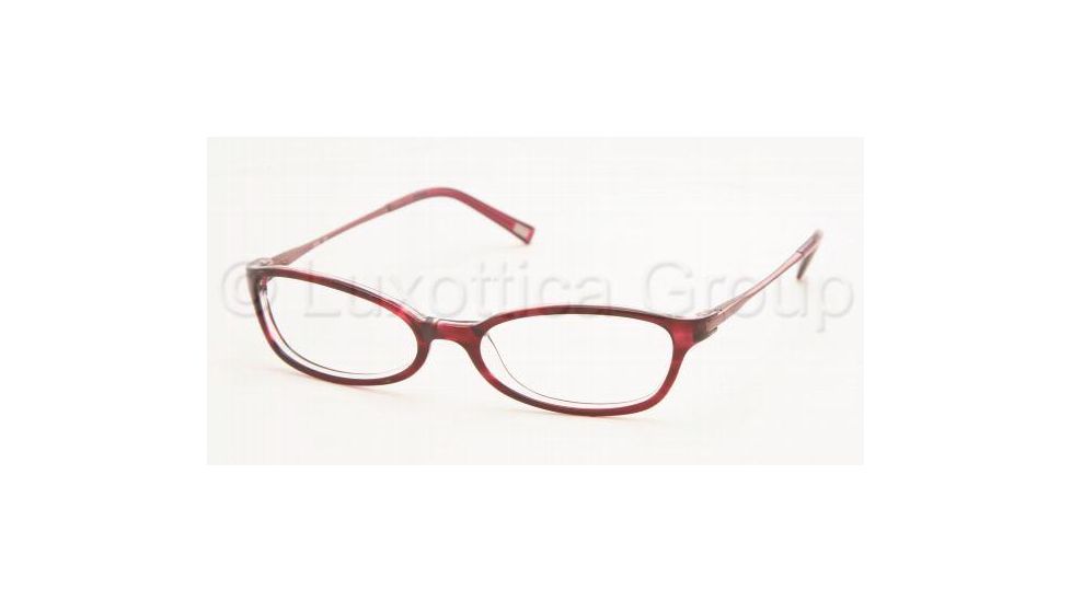 Chaps Eyeglasses CP3008 with Rx Prescription Lenses, Burgundy Crystal Frame / 51 mm Prescription Lenses