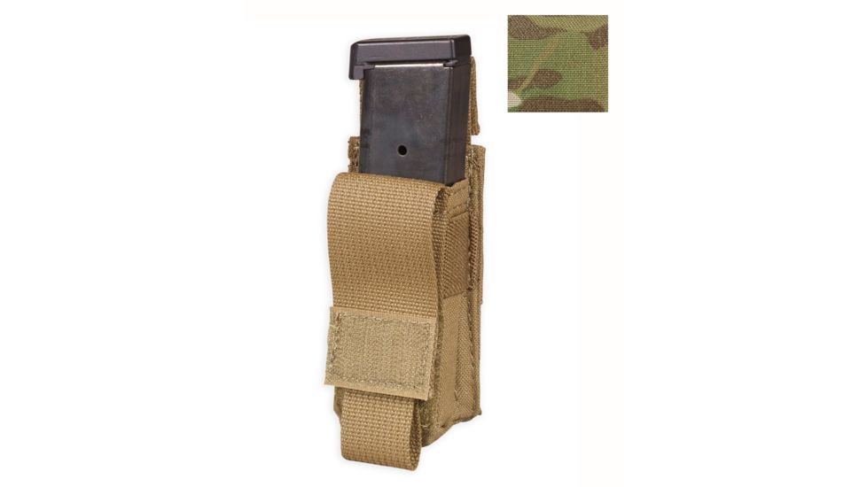 Chase Tactical Single Pistol Mag Pouch, Multicam, One Size, NSN NONE, CT-20PMP1-MC