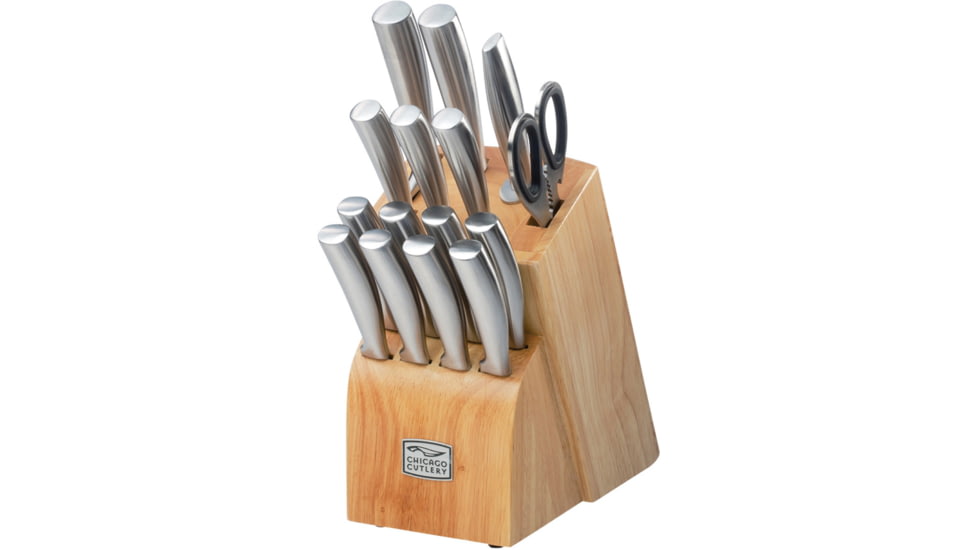 Chicago Cutlery Armitage 16Pc Kitchen Set Knife, Brushed stainless handle, 1109814