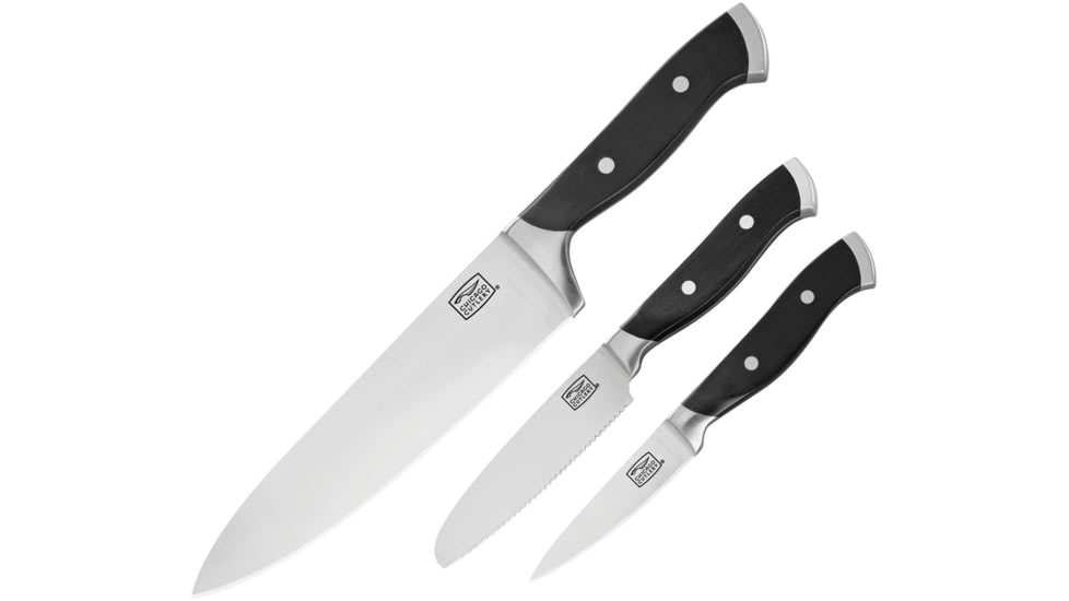 Chicago Cutlery Armitage Triple Set Knife, Black polymer handle, 1132353