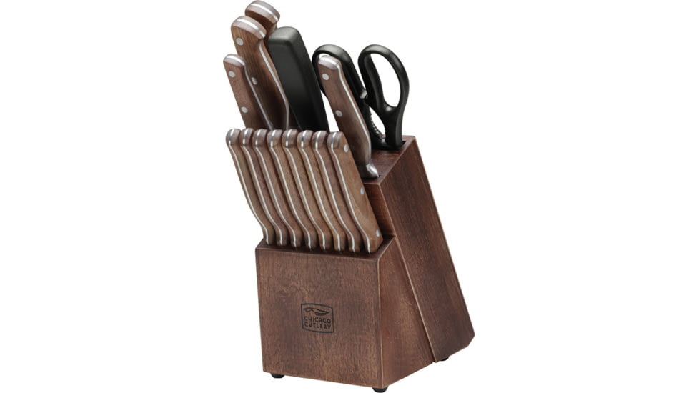 Chicago Cutlery Precision Cut Kitchen Set Knife, Walnut handle, 1134513