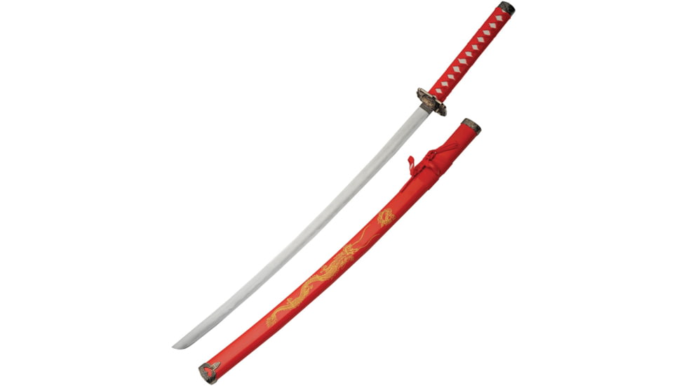 China Made Gold Dragon Samurai Red, CN927030RD