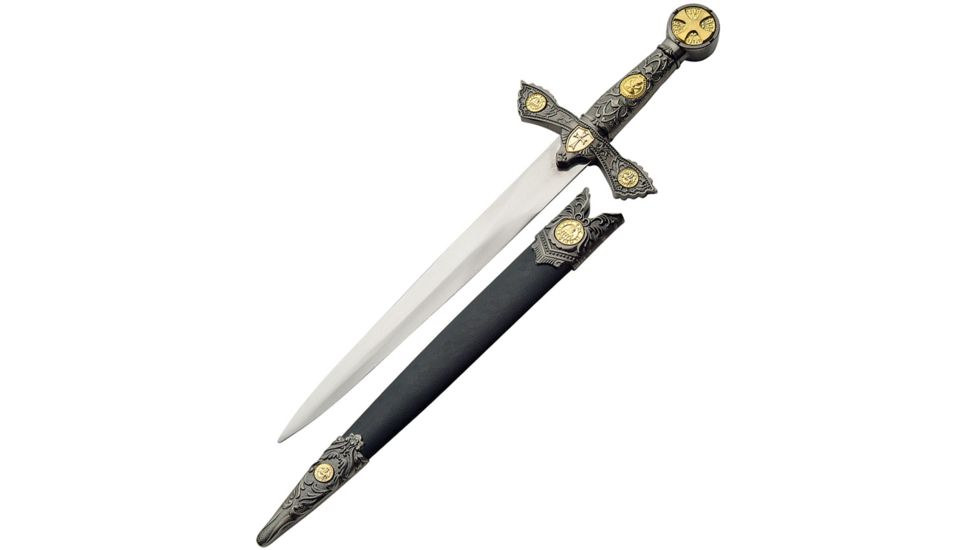 China Made Knights Of Templar Dagger Fixed Blade Knife, 9in, Dagger Blade, Handle CN211207