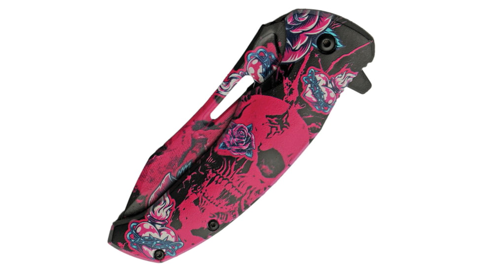 China Made Skull Linerlock A/O Pink