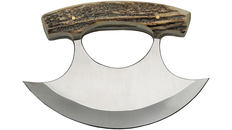 China Made Ulu Stag Knife, Stag bone handle, DH-8027