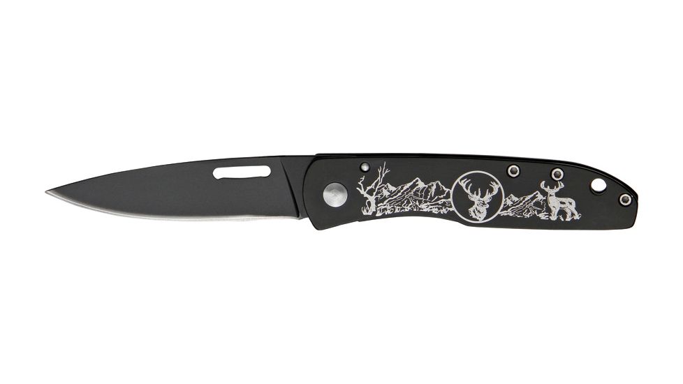China Made Wildlife Series Stainless Knife, Black CN210891DE