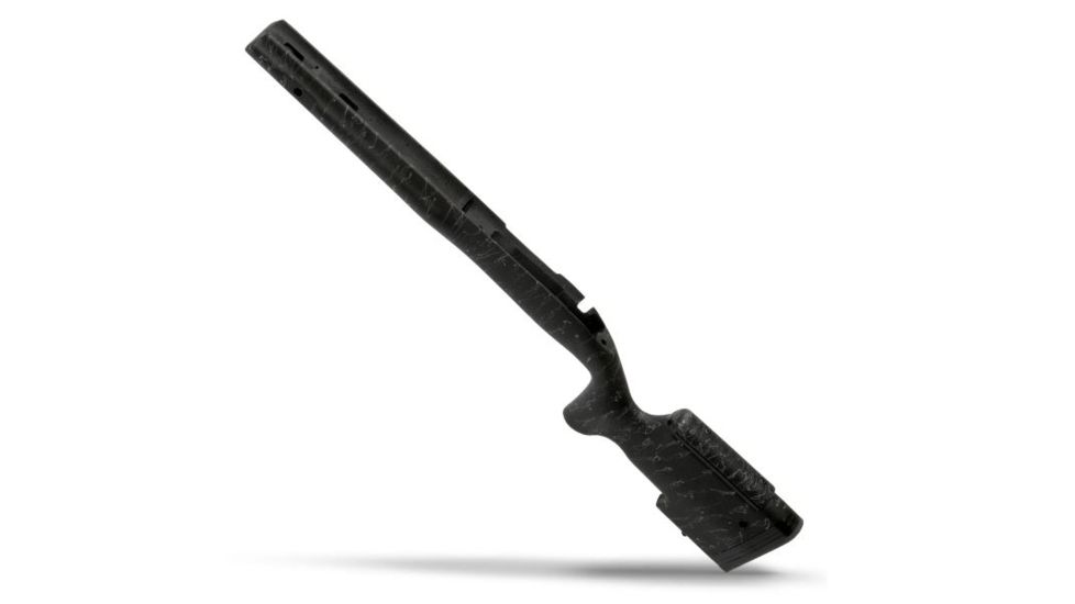 Christensen Arms BA Tact Fiberglass W/Carbon Fiber Right Hand Bull Channel Rifle Stock, Black/Gray, Long Action CA11092-1-1-2-12