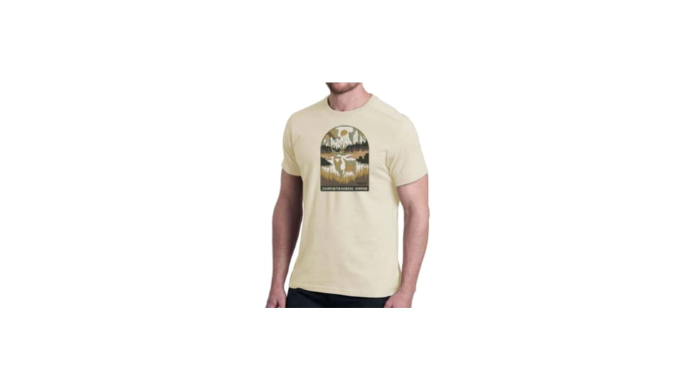 Christensen Arms Buck Valley SS Tee - Mens, Sand, S, 730-CA067-40-00-604-02