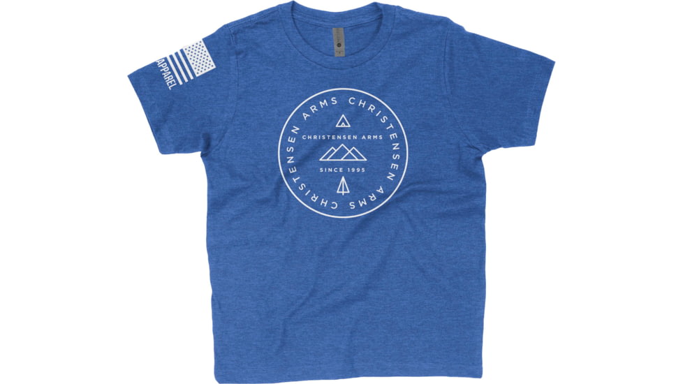 Christensen Arms Circle Mountain Design T-Shirt - Men's, Extra Large, Royal Blue, 720-00096-03