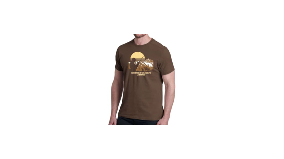 Christensen Arms Hunter Silhouette SS Tee - Mens, Coffee, 2X, 730-CA070-40-00-501-06