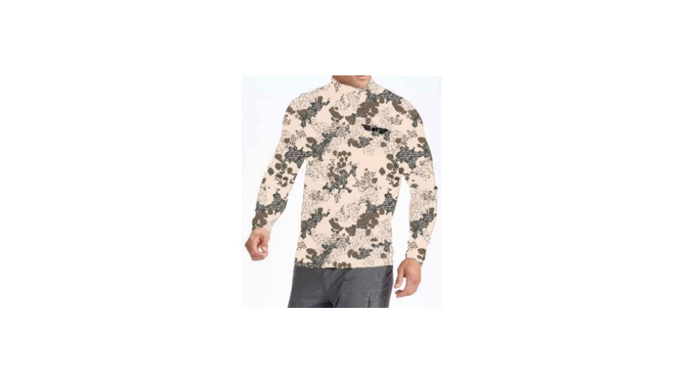 Christensen Arms Ram Logo Camo Performance LS Shirt - Mens, Desert, L, 730-CA094-90-00-303-04