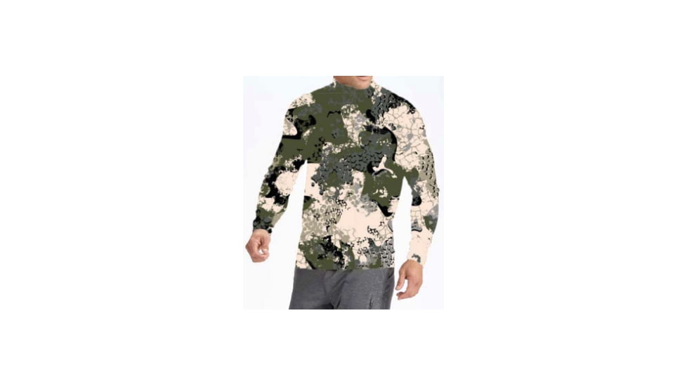 Christensen Arms Ram Logo Camo Performance LS Shirt - Mens, Timber, S, 730-CA094-90-00-302-02