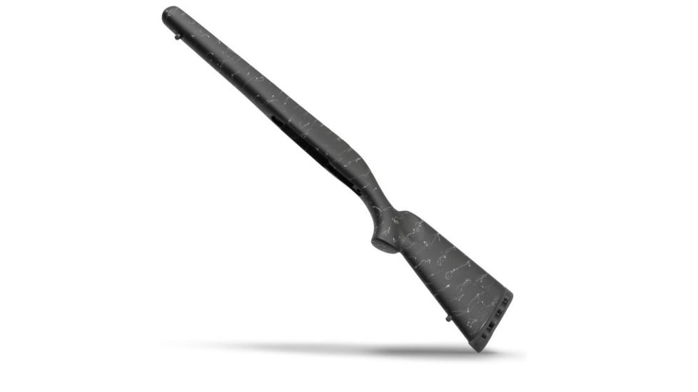 Christensen Arms Ridgeline Sporter Fiberglass Rifle Stock, Carbon Fiber Right Hand Channel, Black/Gray, Short Action CA11142-1-2-1-12