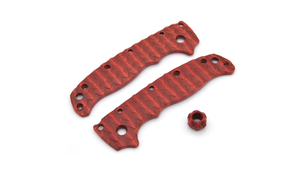 Chroma Scales AD20.5 Red Handle Scales, Textured Nylon PA12, 1005-0013-018-GA