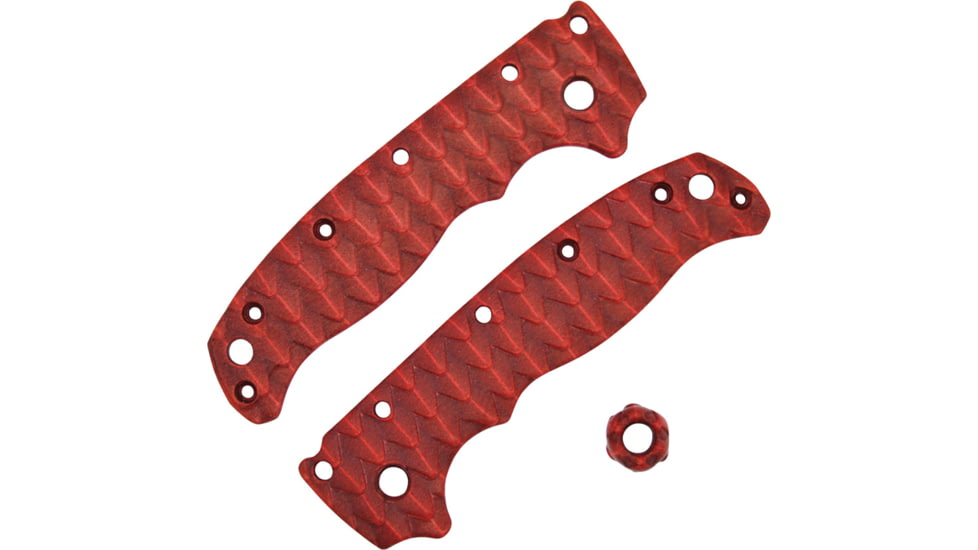 Chroma Scales AD20.5 Red Handle Scales, Textured Nylon PA12, 1005-0013-018-GA