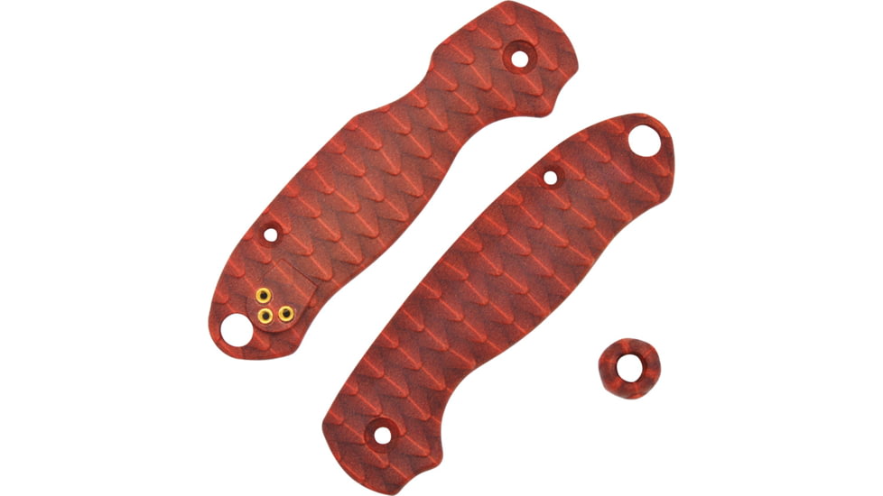 Chroma Scales Para 3 Red Handle Scales, Textured Nylon PA12, 1003-0013-018-GA