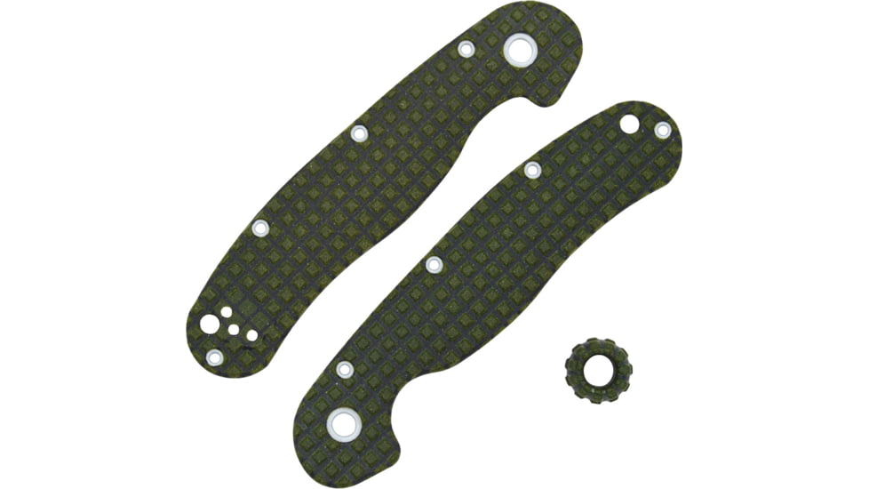 Chroma Scales RAT II OD Green Frag Handle Scales, Textured Nylon PA12, 1006-0030-008-GA