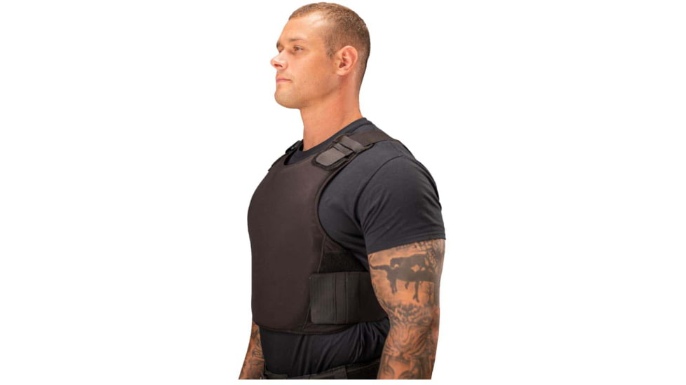 Citizen Armor V-Shield Ultra Conceal Body Armor and Carrier - Men's, C1 Standard IIIA, Black, AT-S051BK