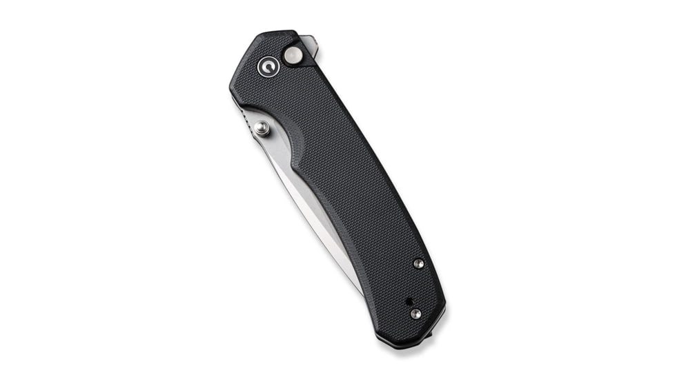 CIVIVI Button Lock Brazen Folding Knife, 3.4 in Blade, Carbon Steel, Black, C19059C-1