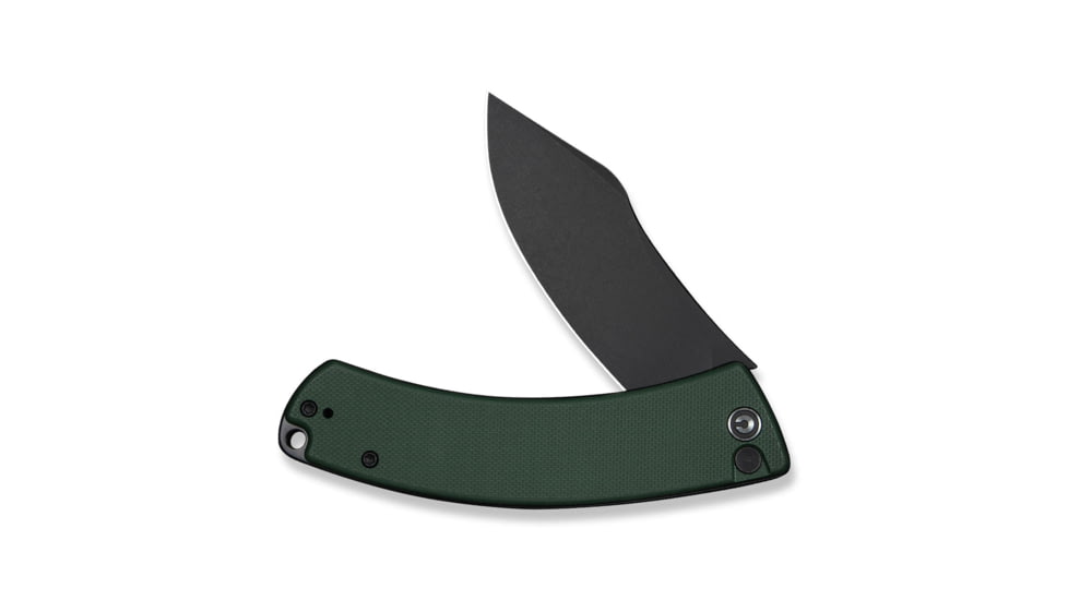 CIVIVI Outlaw Muk Flipper &amp; Button Lock Knife Teal Green G10 Handle 3.47inch Black Stonewashed 14c28n Blade