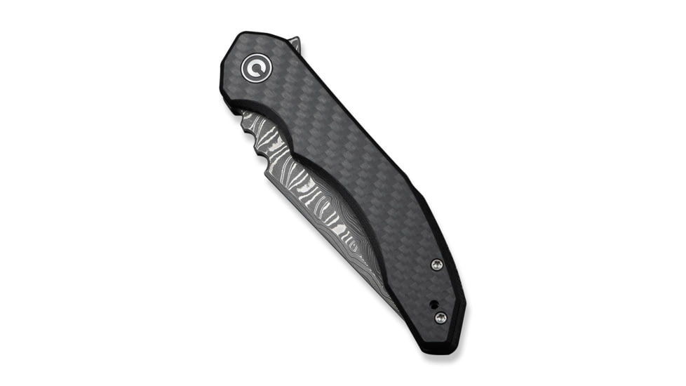 CIVIVI Bluetick Flipper Knife Carbon Fiber Overlay On Black G10 Handle