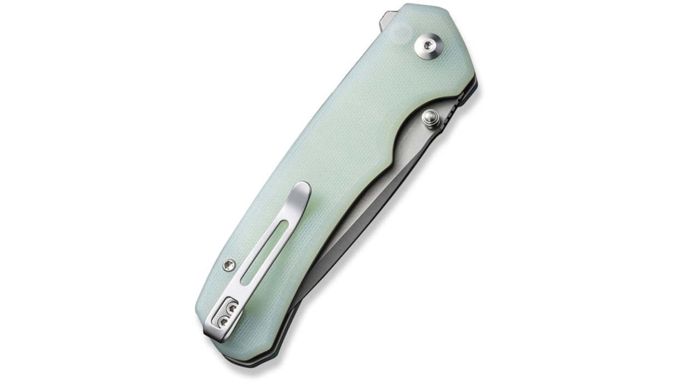 CIVIVI Button Lock Brazen Folding Knife, 3.4 in Blade, Carbon Steel, Green, C19059C3