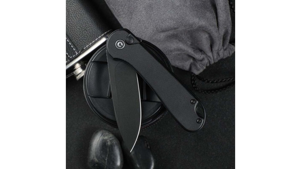 Civivi Knife Elementum Ii 2.96  G-10/blk Stonewash Clam Pack