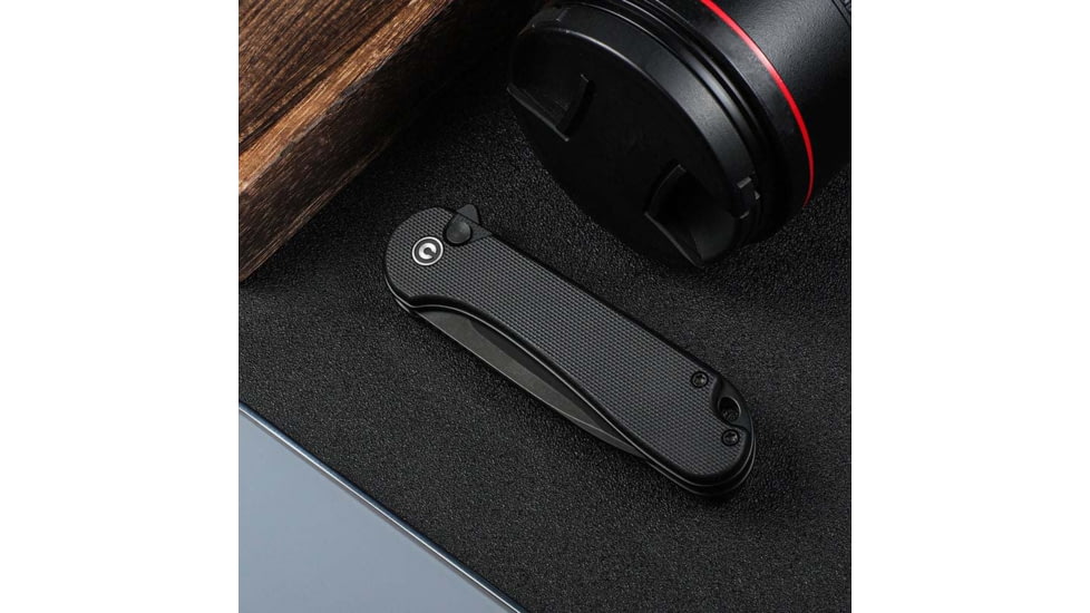 Civivi Knife Elementum Ii 2.96  G-10/blk Stonewash Clam Pack