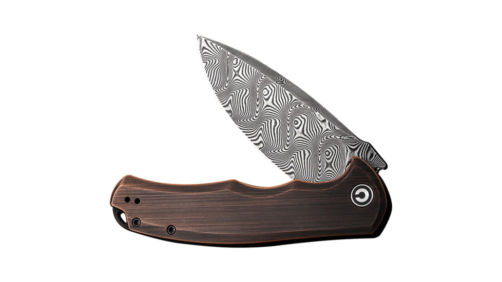 Civivi Knife Praxis 3.74'' Blk Hand Rubbed Copper/damascus