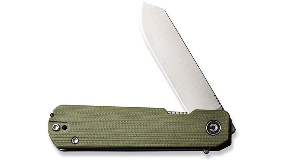 Civivi Sendy Flipper Assisted Opening Folding Knife 2.83 in, Nitro-V, Spey Point Blade, G10 Green/Red Handle, C21004B1CP