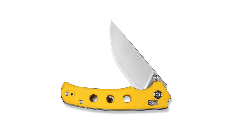 CIVIVI Noctis Thumb Stud &amp; Crossbar Lock Knife Yellow G10 Handle 2.98inch Satin Finished Nitro-v Blade