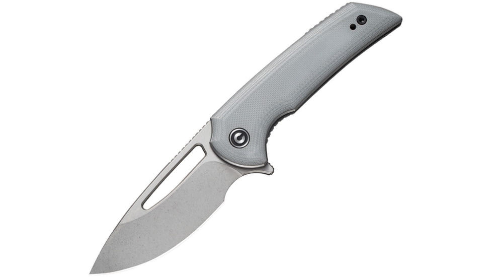 CIVIVI Odium Linerlock Gray Folding Knife, 2.63 stonewash finish D2 tool steel blade, Gray G10 handle, C2010A