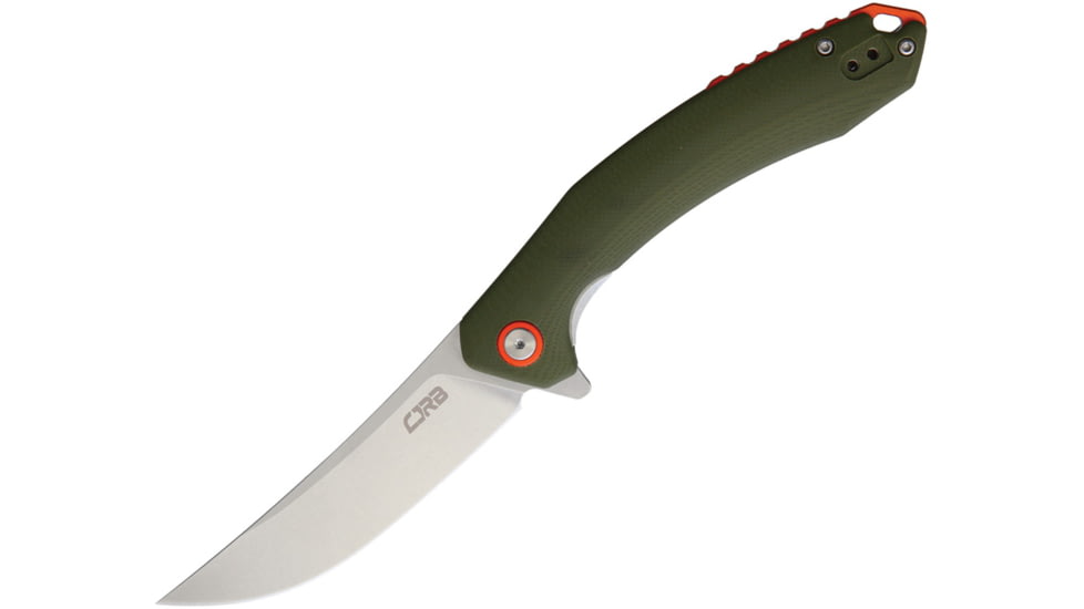 CJRB Gobi Linerlock Green Folding Knife, 3.5 stonewash finish D2 tool steel blade, Green G10 handle, J1906-GNC