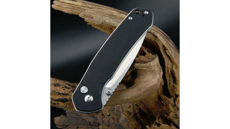 CJRB Large Pyrite Button Lock Blk