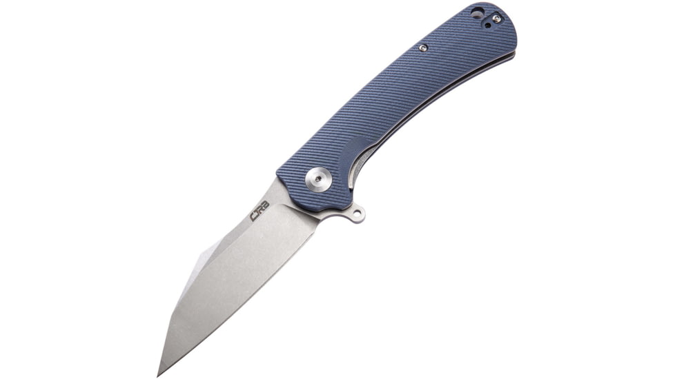 CJRB Talla Linerlock Gray Folding Knife, 3.5 stonewash finish D2 tool steel blade, Gray textured G10 handle, J1901-GYC