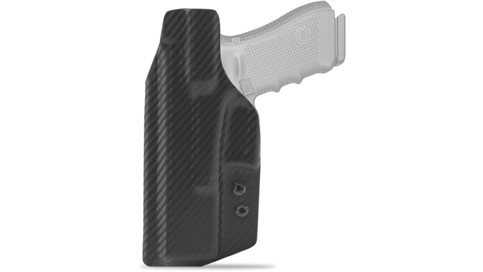 Clip &amp; Carry IWB Kydex Holster for the Glock 17, 22, 31, Carbon Fiber Black, Left-Handed, G17-CF-BLK-L