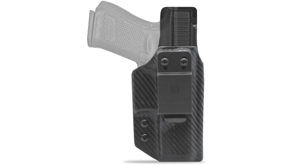 Clip &amp; Carry IWB Kydex Holster for the Glock 19, 19x, 23, 32, 44, Carbon Fiber Black, Right-Handed, G19-CF-BLK-R