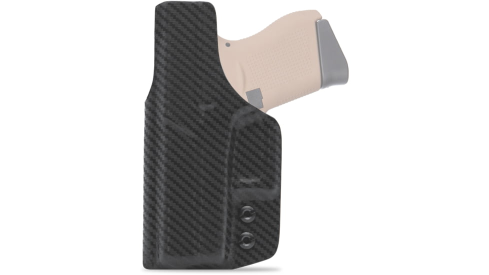 Clip &amp; Carry IWB Kydex Holster for the Glock 43, 43X, Carbon Fiber Black, Left-Handed, G43-CF-BLK-L