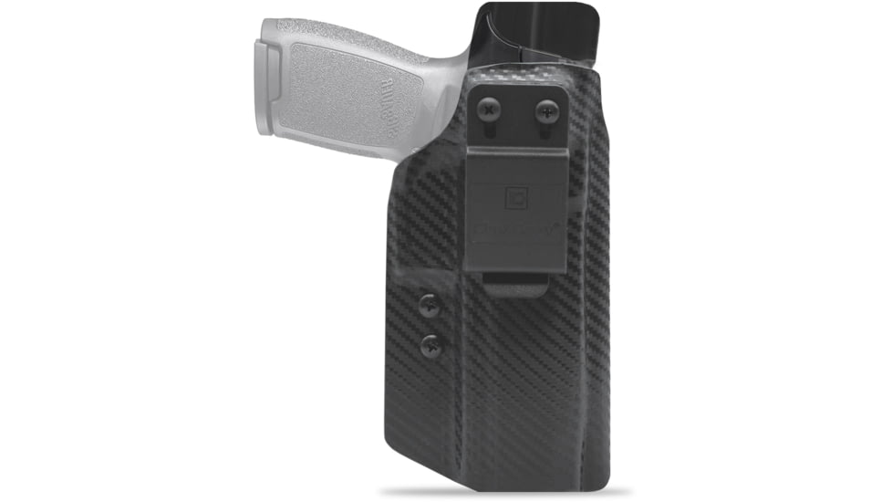 Clip &amp; Carry IWB Kydex Holster for the Sig Sauer P320 Full Size, Carbon Fiber Black, Left-Handed, SSP320-FS-CF-BLK-L