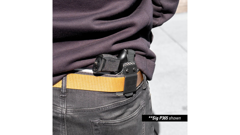 Clip &amp; Carry IWB Kydex Holster for the Sig Sauer P365, Carbon Fiber Black, Right-Handed, SSP365-CF-BLK-R