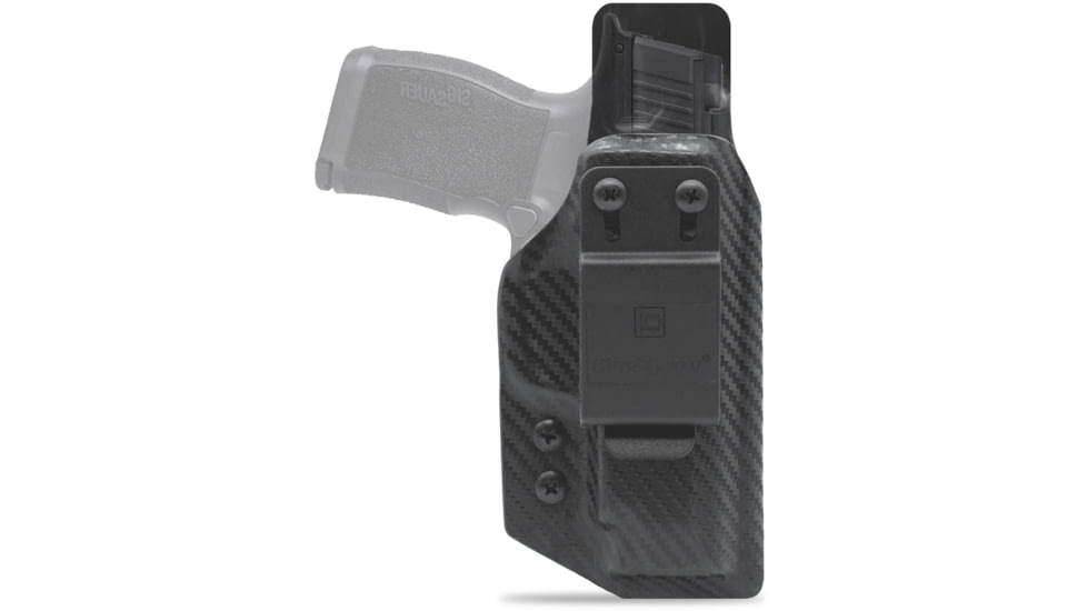Clip &amp; Carry IWB Kydex Holster for the Sig Sauer P365XL, Carbon Fiber Black, Left-Handed, SSP365XL-CF-BLK-L