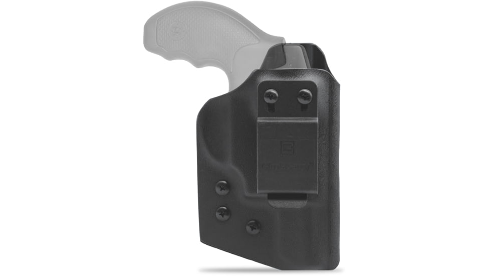 Clip & Carry IWB Kydex Holster for the Smith & Wesson J Frame 442/642/437/637/640/340 2in, Black, Left-Handed, SWJ2-BLK-L