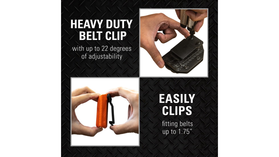 Clip &amp; Carry Kydex Sheath for the Gerber MP600, Black, GMP600-BLK