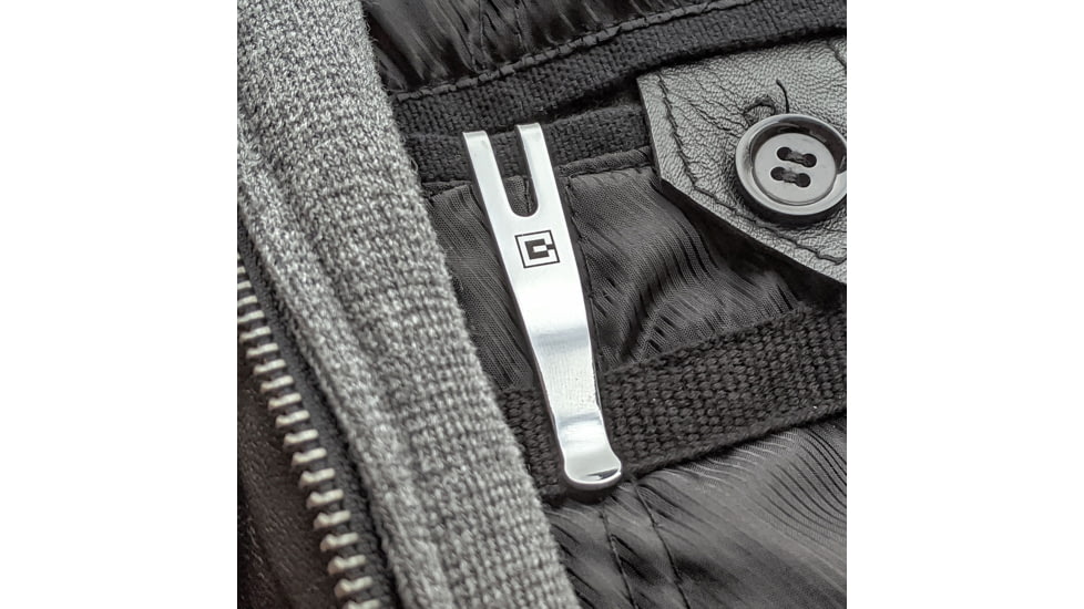 Clip &amp; Carry SwissQlip - Deep Carry Pocket Clip for 91mm Victorinox Swiss Army Knife Models, Chrome, SQLIP91-CHR