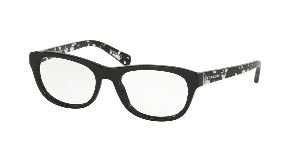 Coach HC6081 Bifocal Prescription Eyeglasses 5348-51 - Black/Black Crystal Mosaic Frame
