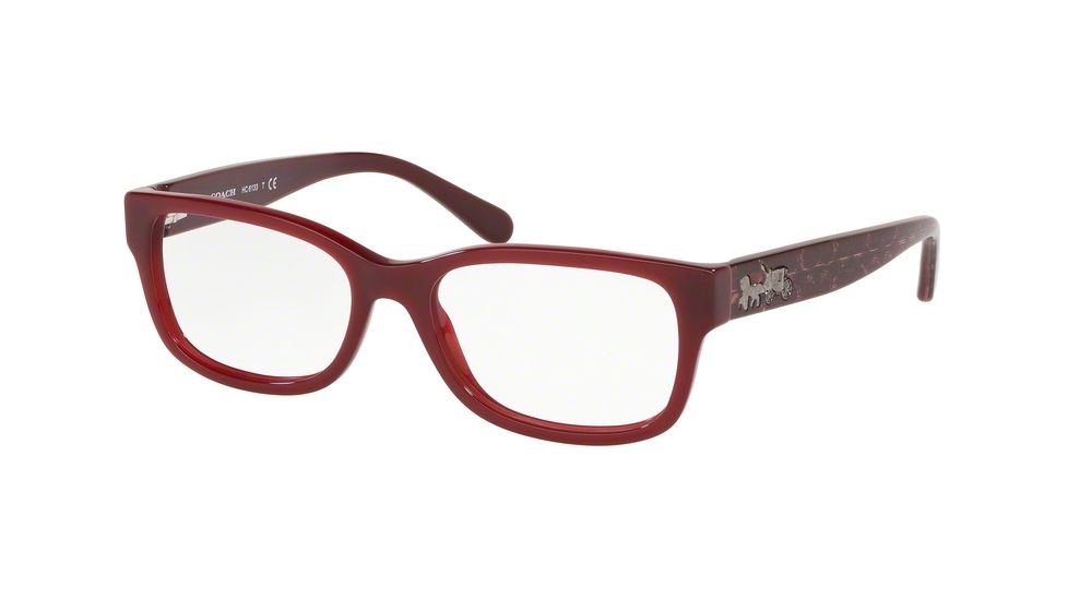 Coach HC6133 Prescription Eyeglasses, 51mm, Burgundy, HC6133-5255-51-SV