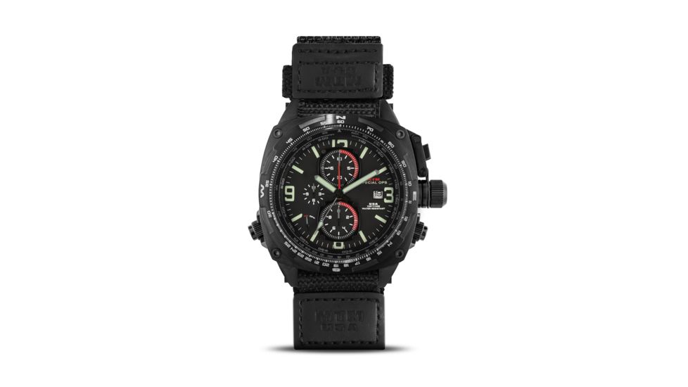 Cobra 47.5mm Black Titanium Case, Black Dial, Ballistic Velcro I Band